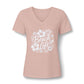 Beach Life V-Neck Tee — Women's Tropical Hibiscus Graphic