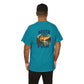 T-Shirt — "Never Too Old to Fish" Fishing Tee (Sunset Lake Design)