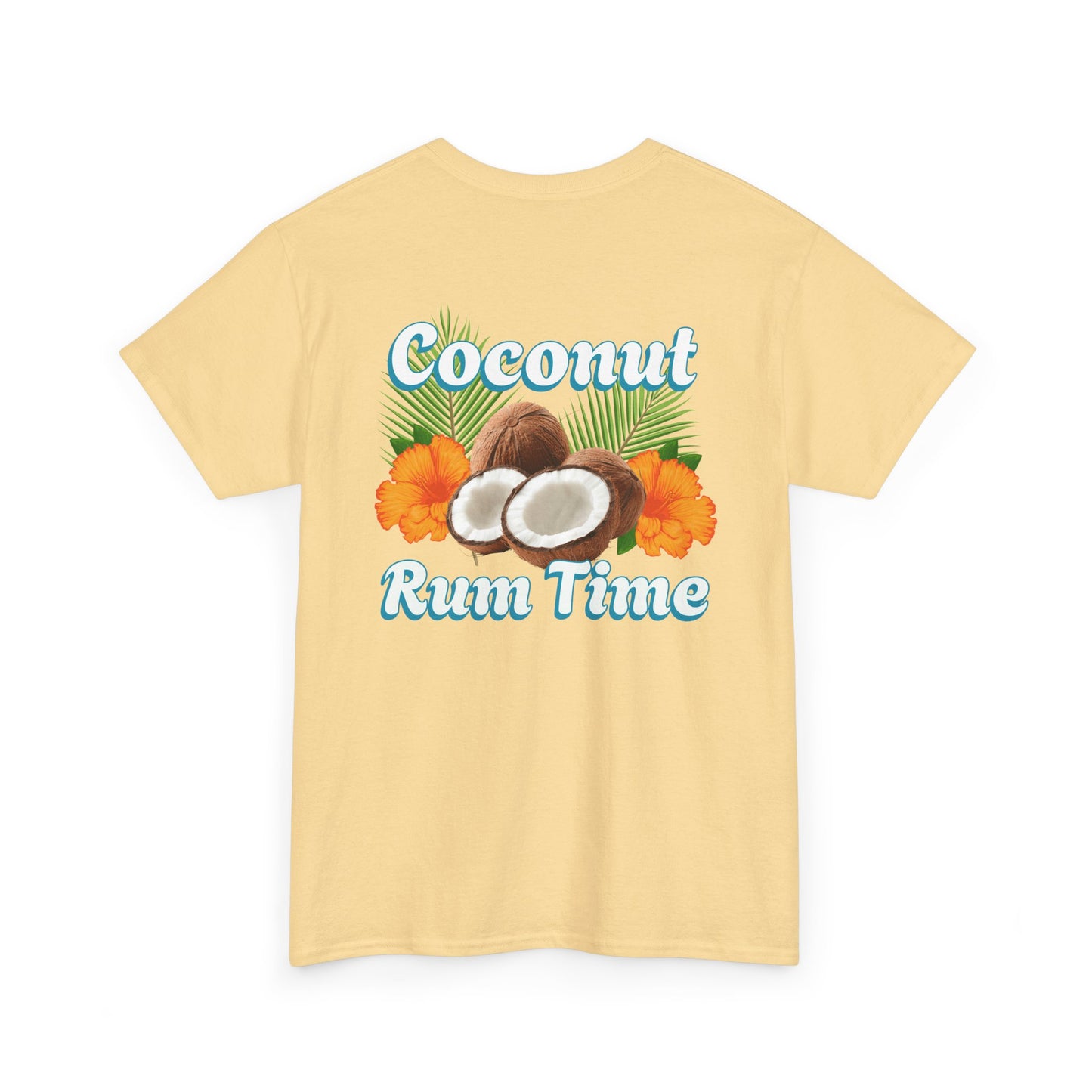 Coconut Rum Time Unisex Heavy Cotton Tee