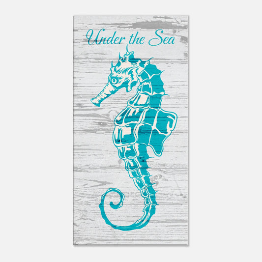  Under The Sea Seahorse Canvas Wall Print at Caribbean Rays