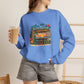 Tiki Bar Crewneck Sweatshirt — Retro Tropical Sunset Design