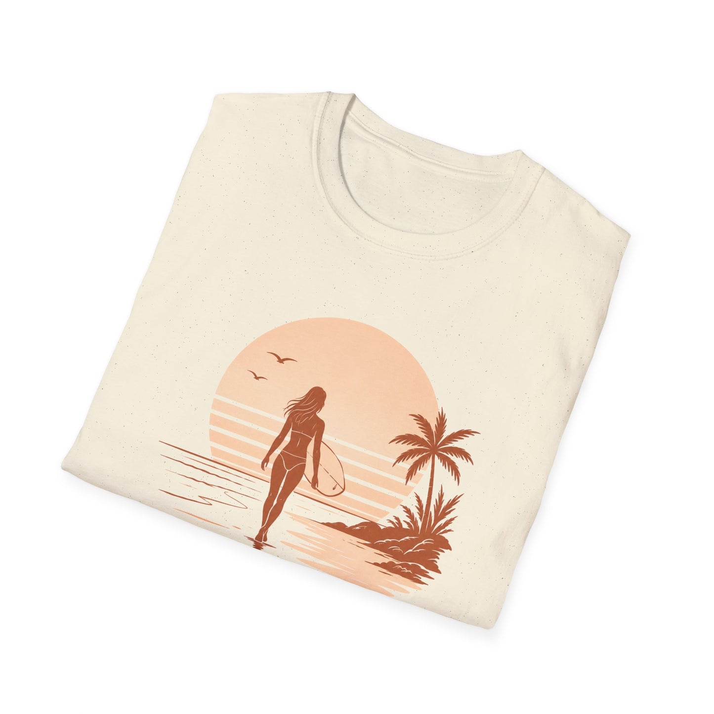 Surf Sunset T-Shirt — "Sun, Salt, Surf, Repeat" Beach Tee
