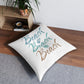 Beach Beach Beach Tufted Floor Pillow, Square