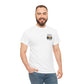T-Shirt — "Never Too Old to Fish" Fishing Tee (Sunset Lake Design)