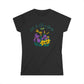 Women’s Floral Tee "Life Is Like a Garden" Iris & Crocus Spring Shirt at Caribbean Rays