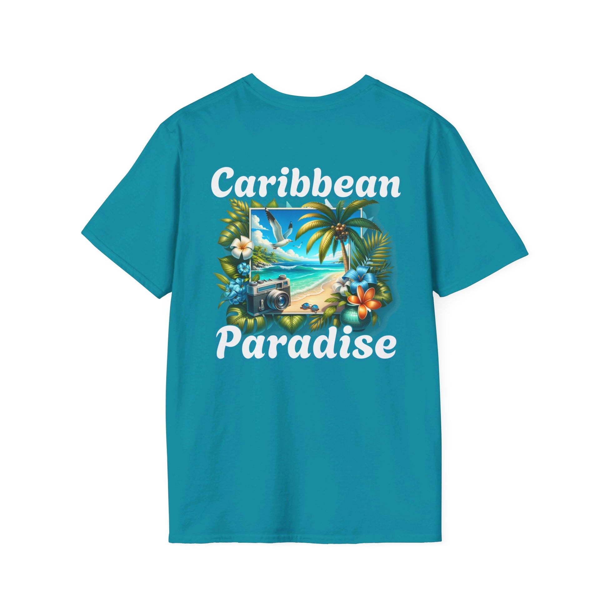 Caribbean Paradise Unisex Softstyle T-Shirt at Caribbean Rays