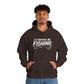 Fishing Hoodie – "I'd Rather Be Fishing" Graphic Pullover for Anglers