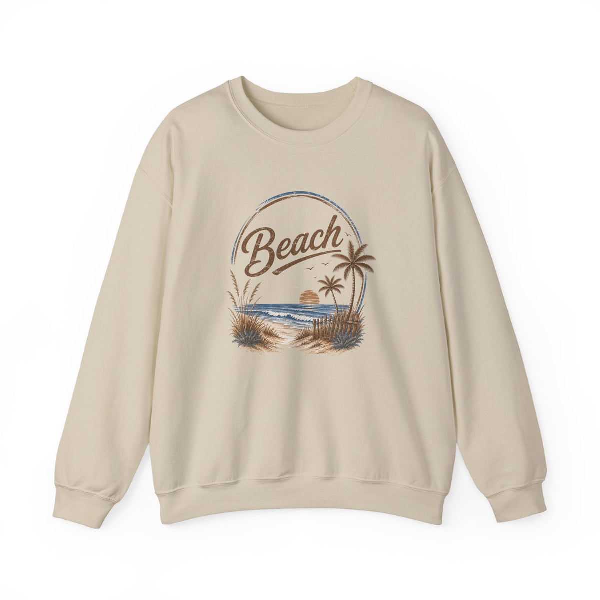Beach Crewneck Sweatshirt  | Casual Fashion