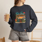 Tiki Bar Crewneck Sweatshirt — Retro Tropical Sunset Design