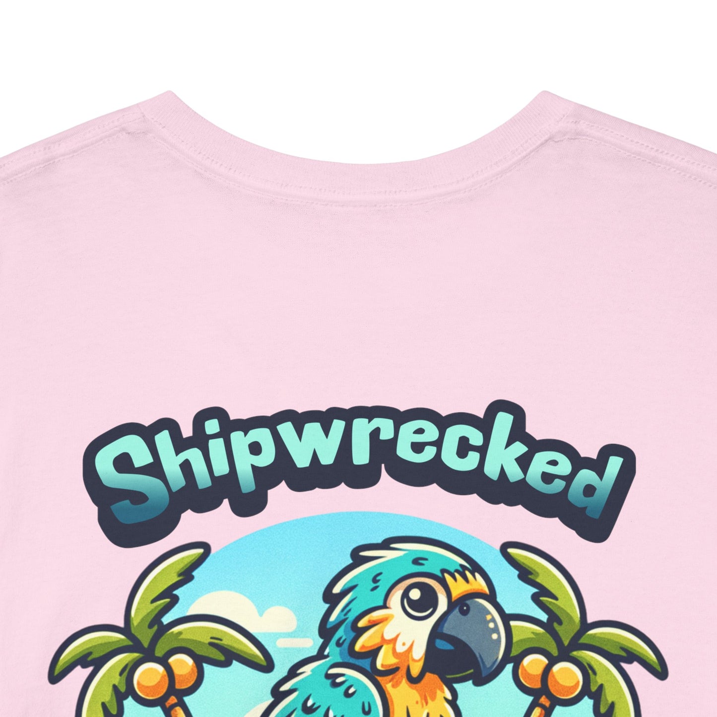 Shipwrecked in Paradise Tropical Unisex Heavy Cotton T-Shirt