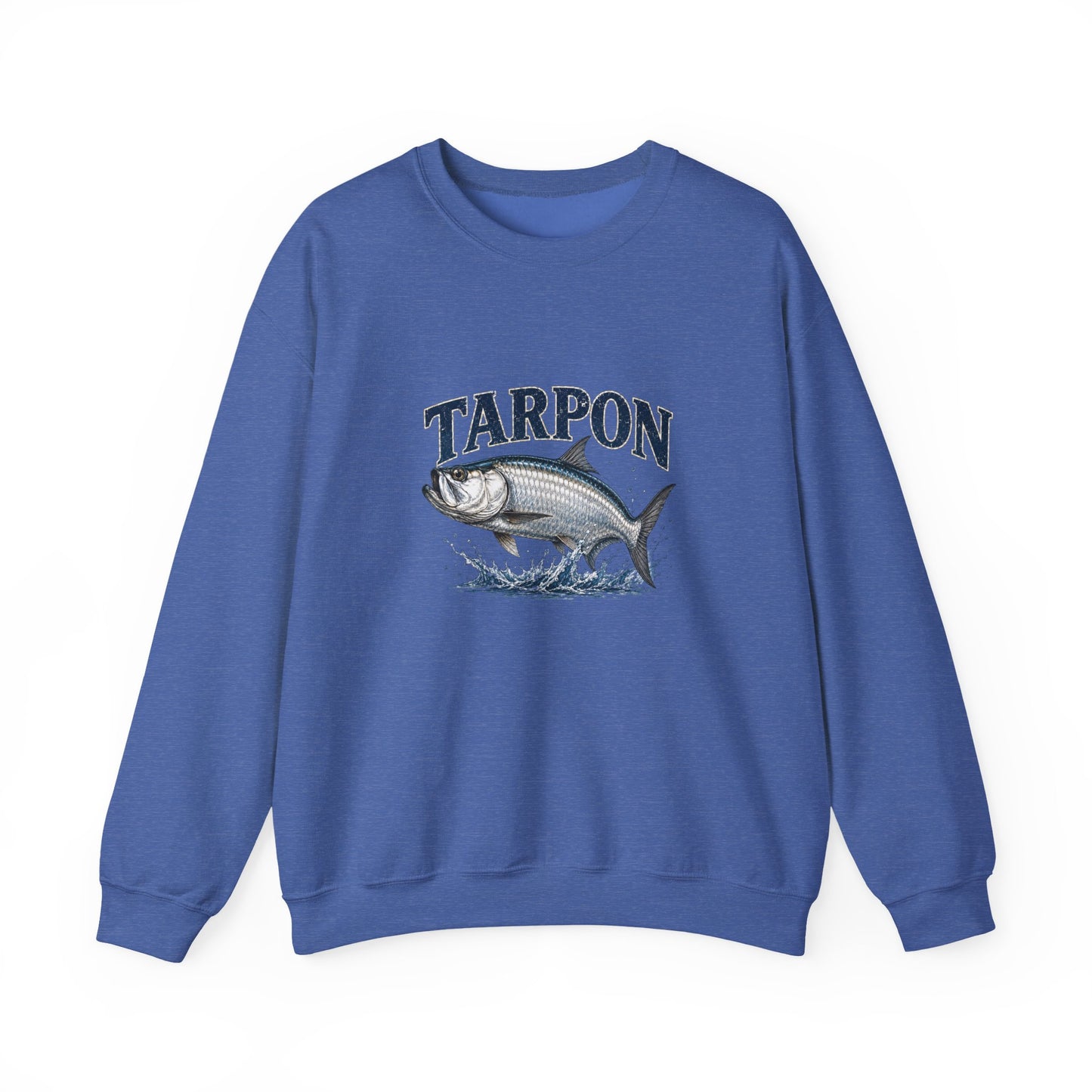Tarpon Fishing Crewneck Sweatshirt — Vintage Tarpon Graphic Pullover