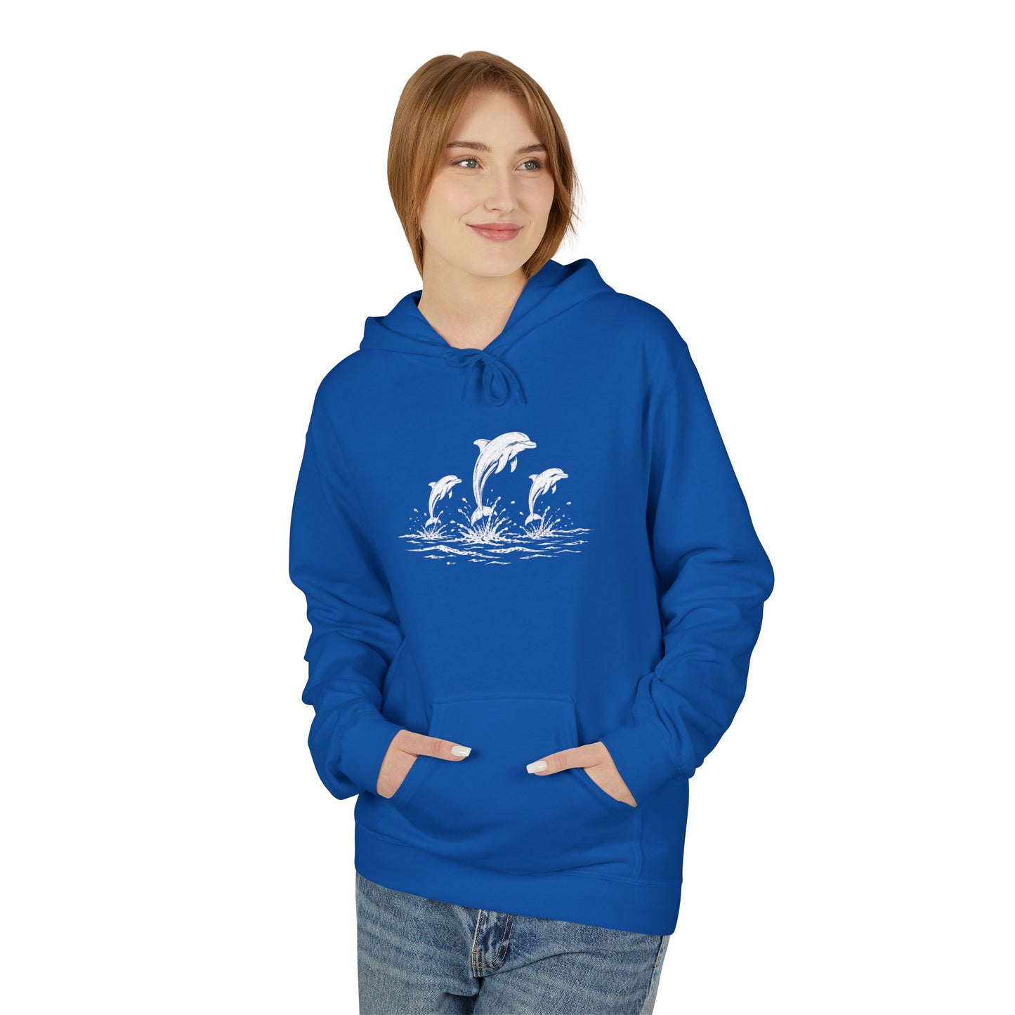 Dolphin Trio Hoodie Graphic Pullover