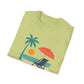 Tropical Vibes Beach Scene Tee (Relax & Unwind)