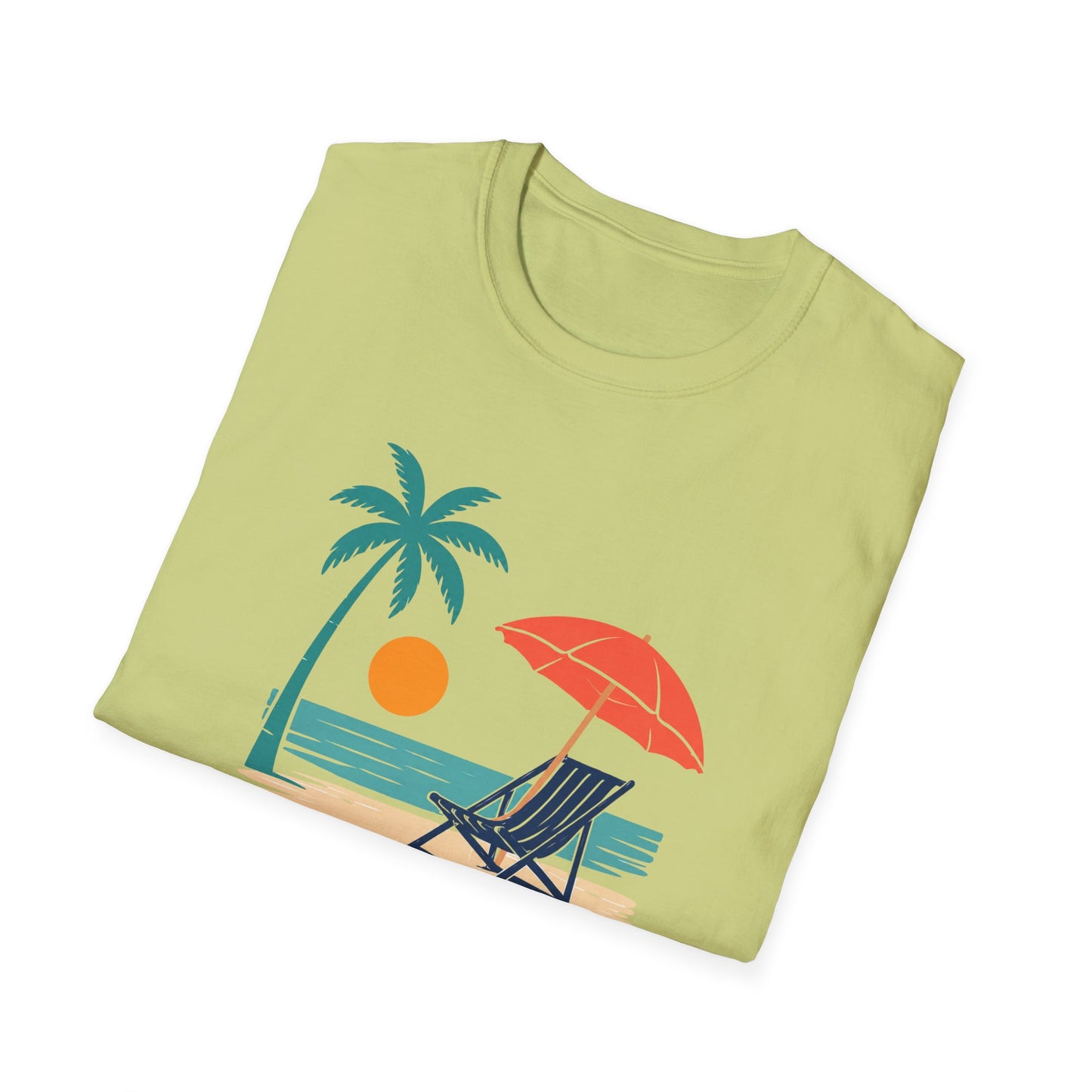 Tropical Vibes Beach Scene Tee (Relax & Unwind)