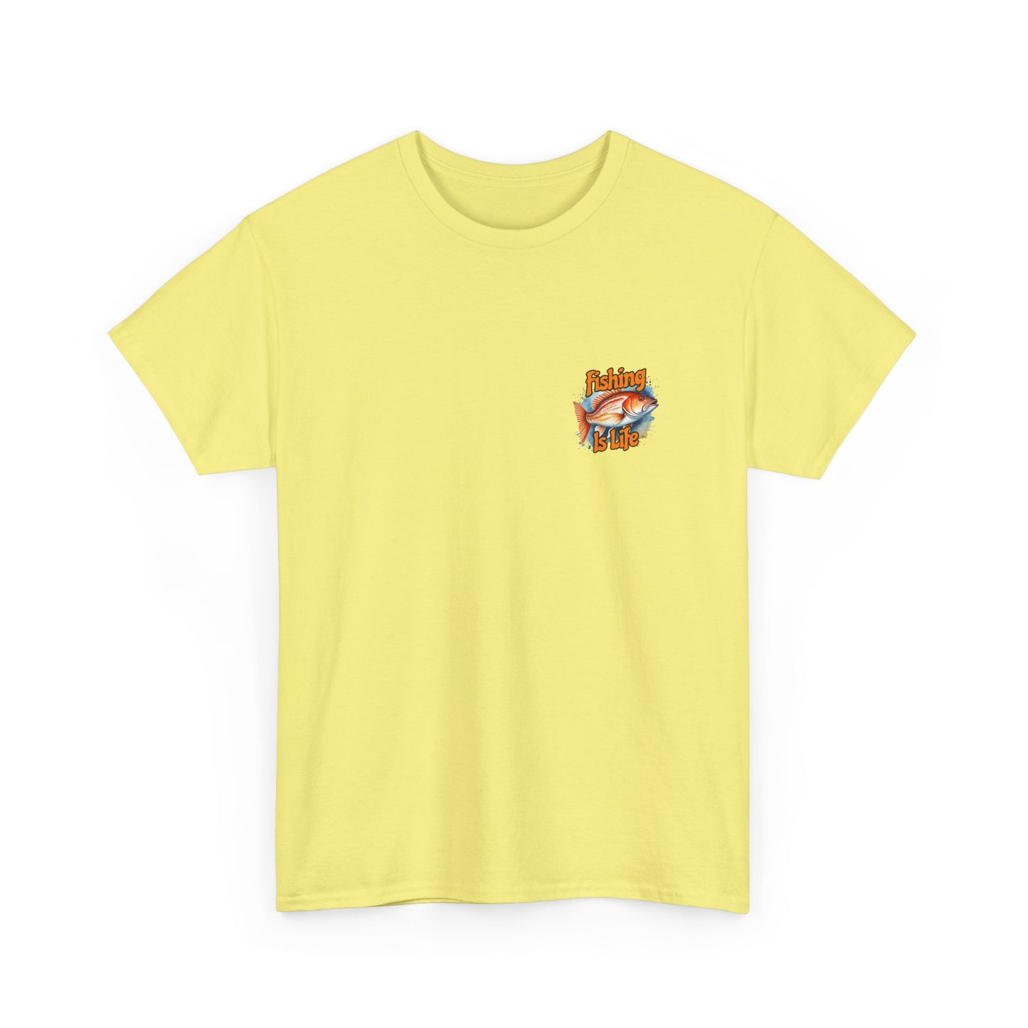 Fishing Is Life Tee — Retro Fish Graphic T-Shirt for Anglers