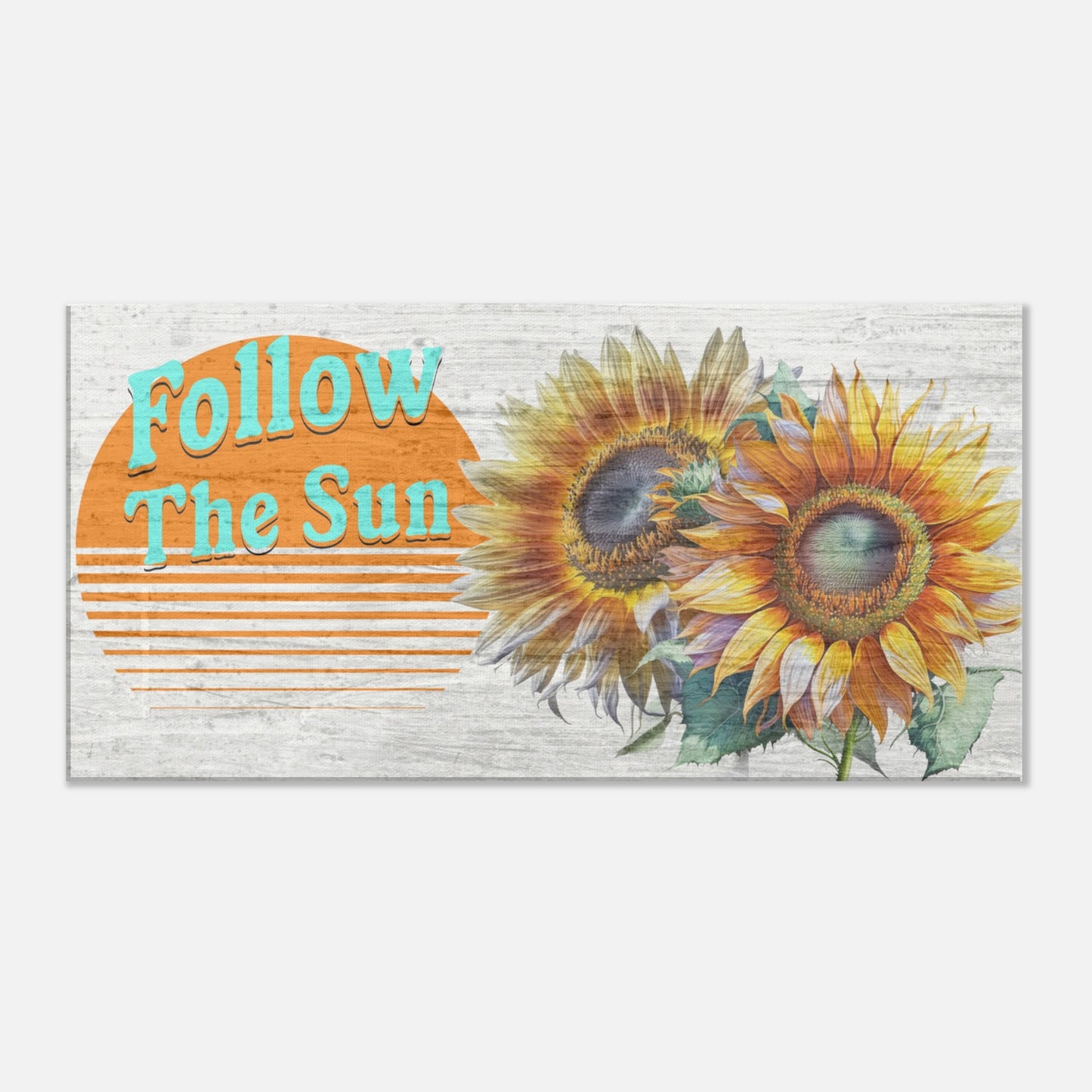 Follow the Sun Canvas Wall Print by Caribbean Rays