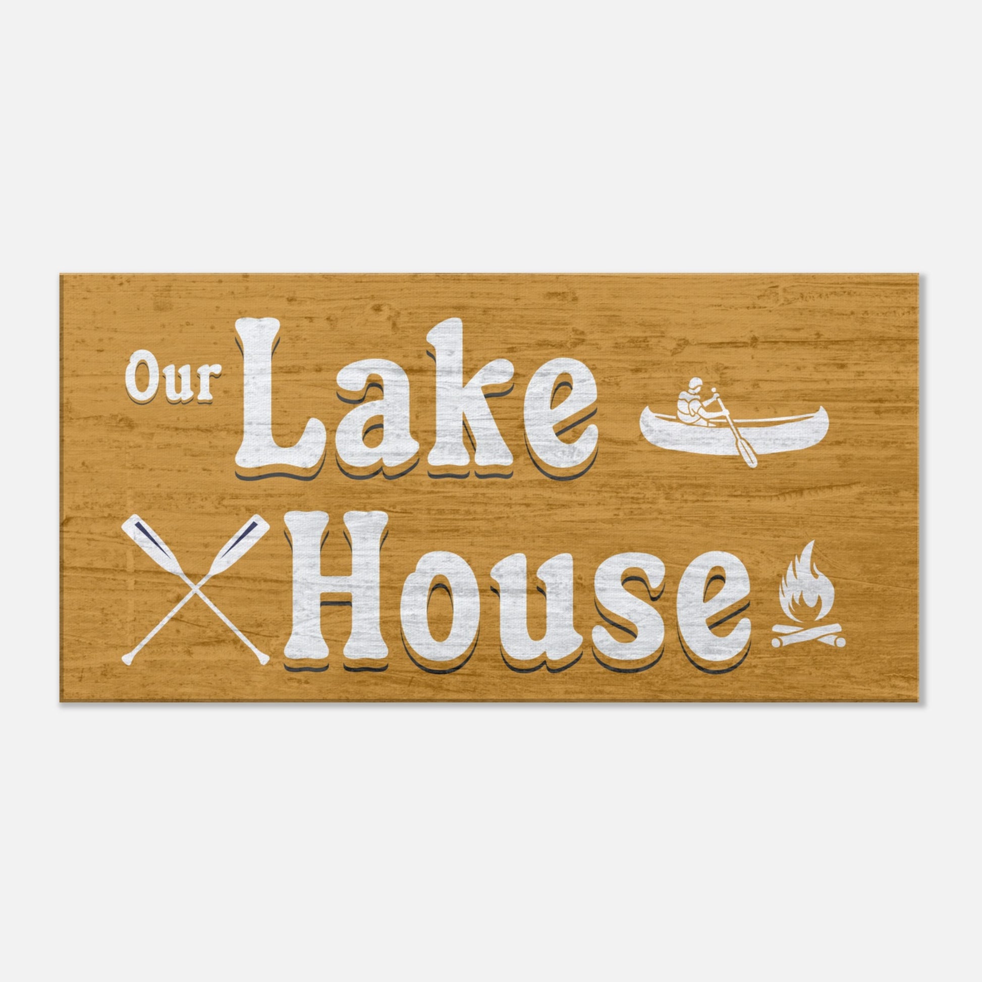 Our Lake House Large Canvas Wall Print at Caribbean Rays