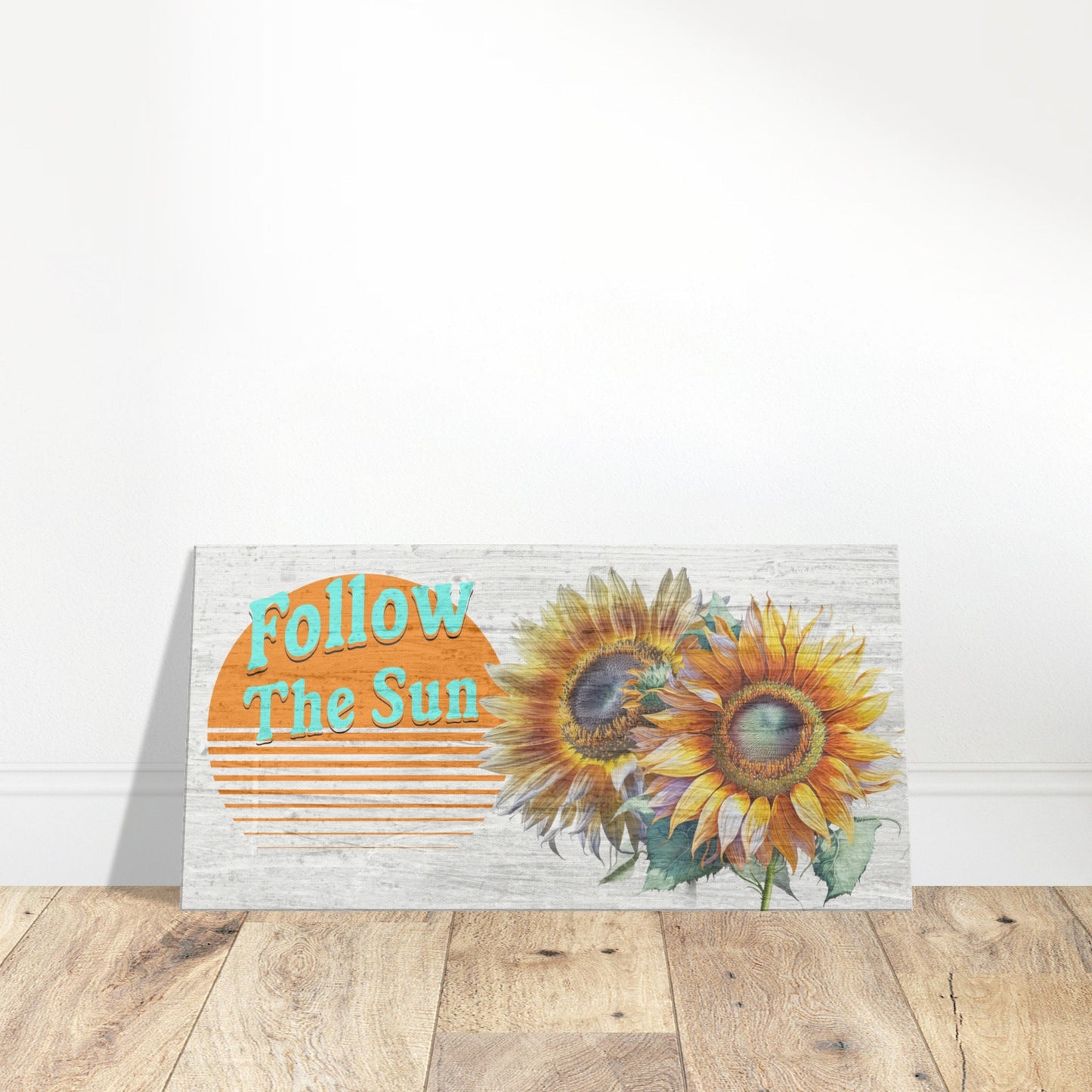 Follow the Sun Canvas Wall Print 