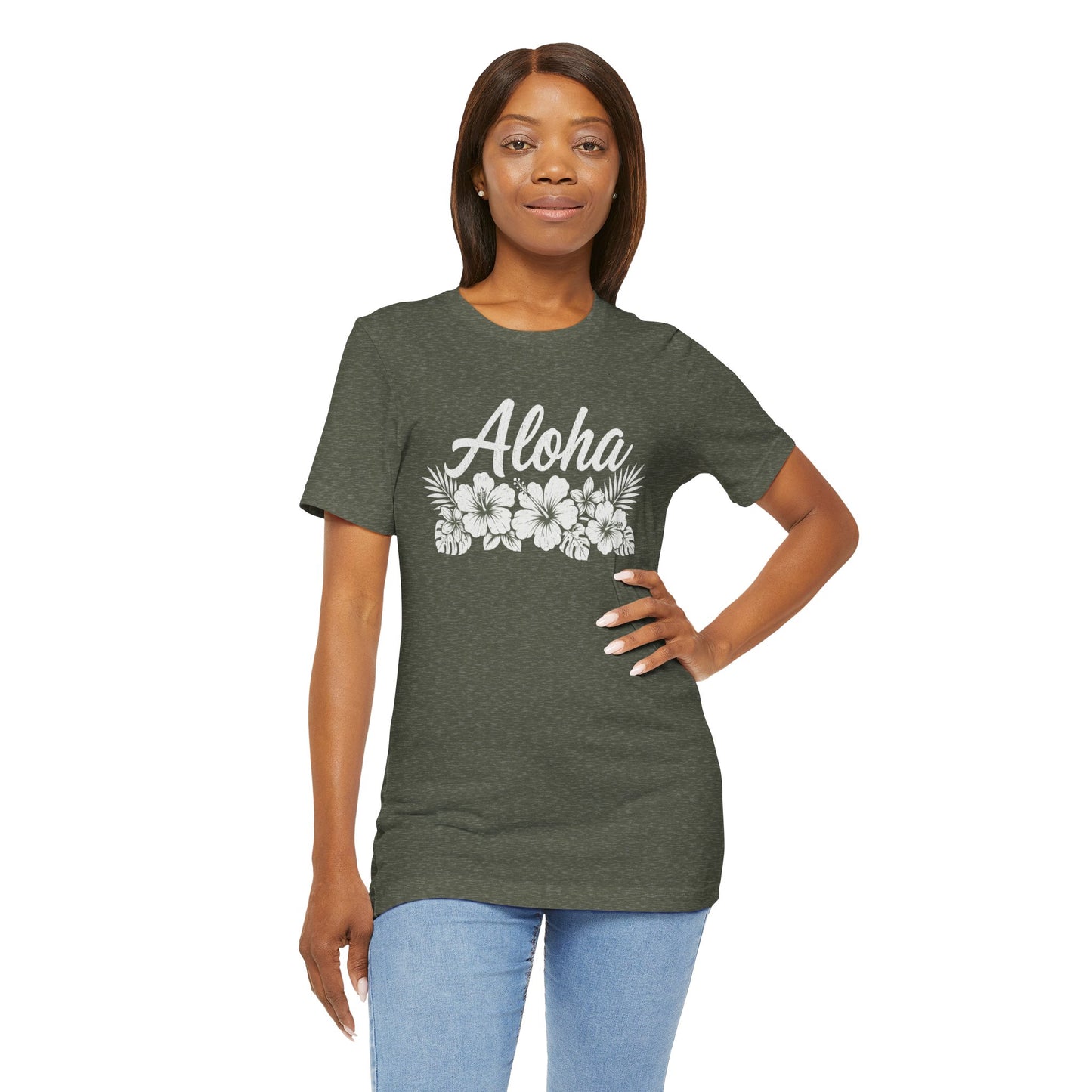Aloha Floral T-Shirt — Hawaiian Hibiscus Vacation Tee