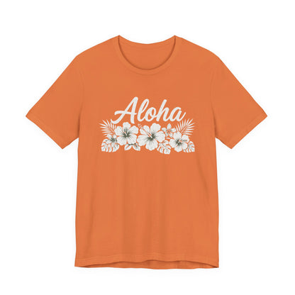 Aloha Floral T-Shirt — Hawaiian Hibiscus Vacation Tee