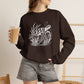Sea Turtle Crewneck Sweatshirt — Hand-Drawn Marine Life Graphic