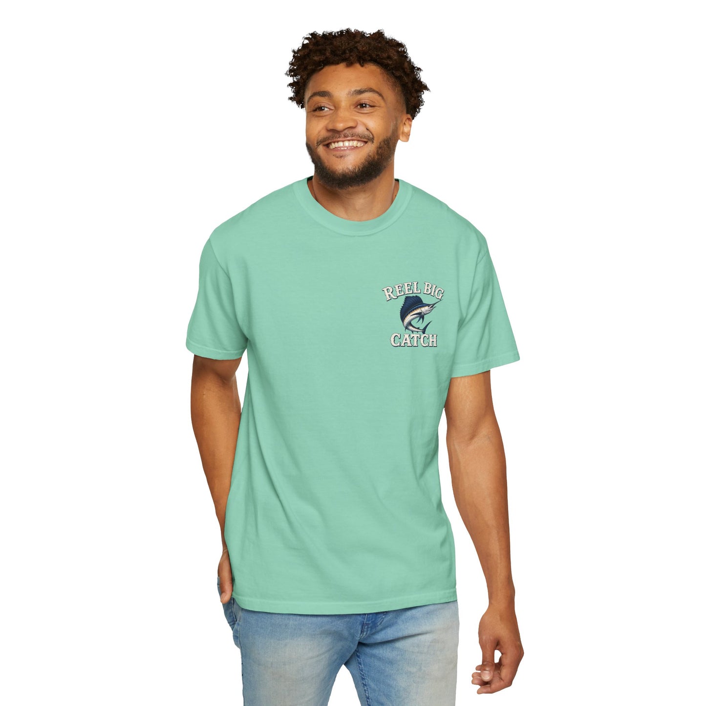 Reel Big Catch Fishing T-Shirt — Sailfish Offshore Angler Tee