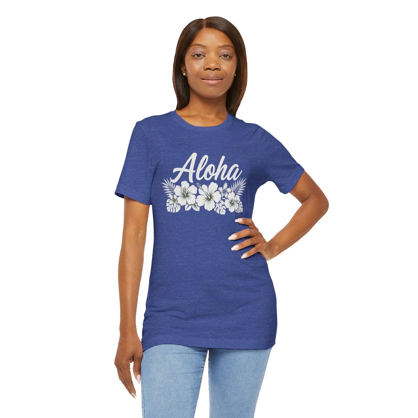 Aloha Floral T-Shirt — Hawaiian Hibiscus Vacation Tee