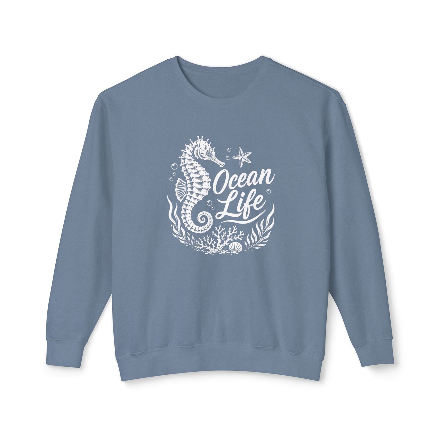 Ocean Life Seahorse Crewneck Sweatshirt