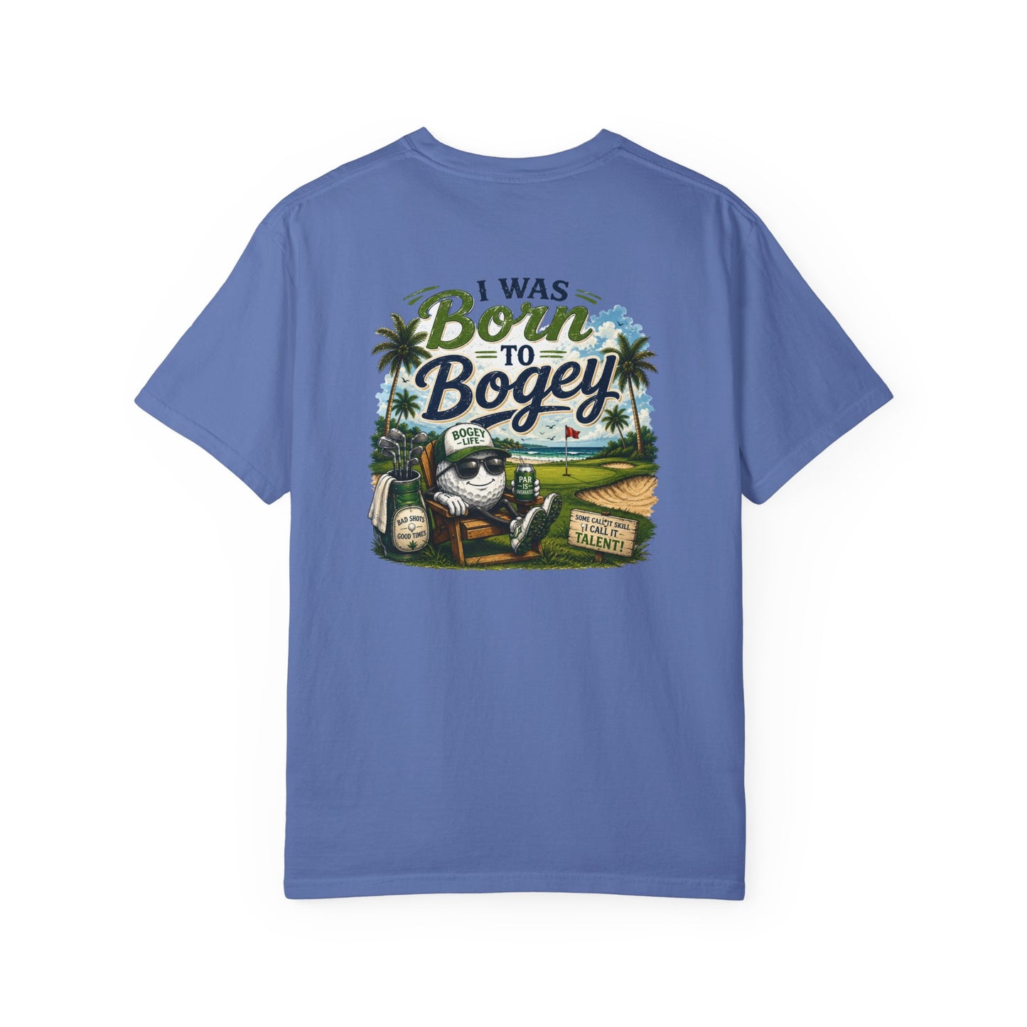 Born to Bogey T-Shirt — Retro Golf Skull Graphic Tee