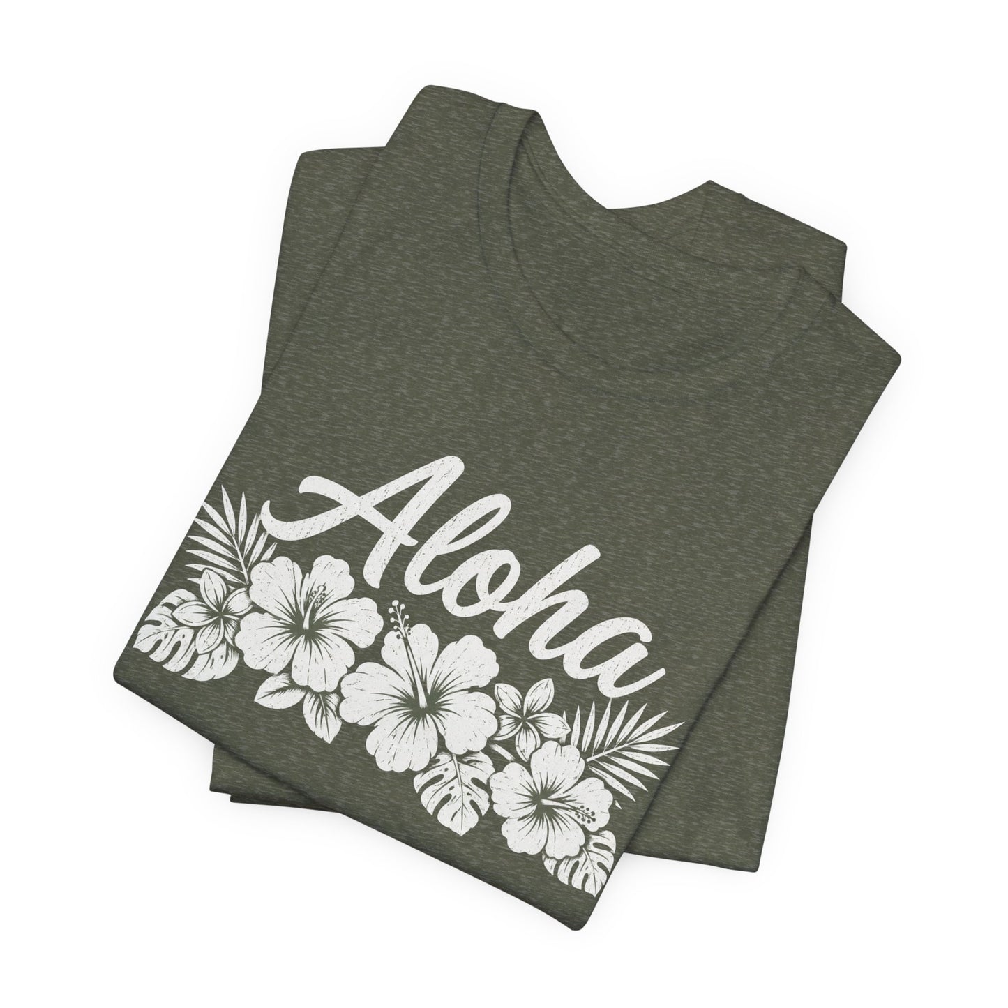 Aloha Floral T-Shirt — Hawaiian Hibiscus Vacation Tee