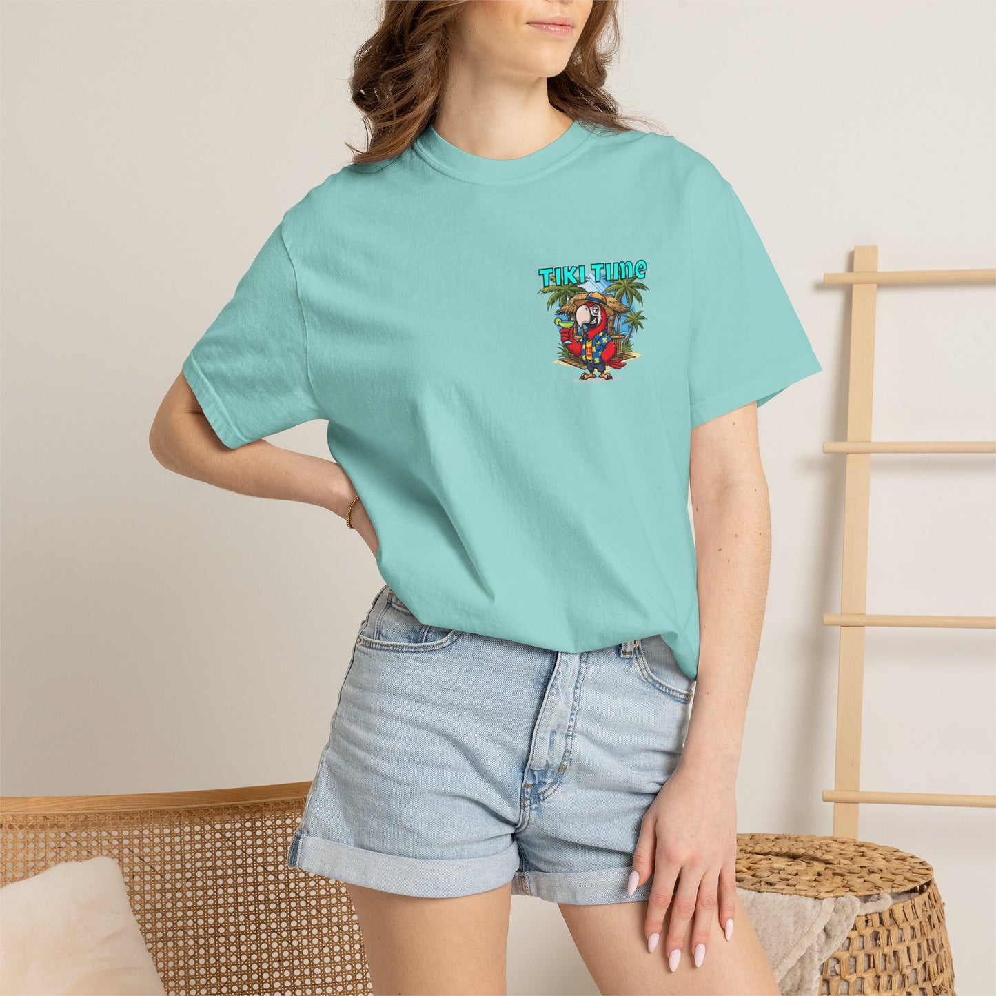 Tiki Time Party Parrot T-Shirt
