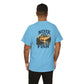 T-Shirt — "Never Too Old to Fish" Fishing Tee (Sunset Lake Design)