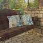 Coastal Shells Outdoor Pillow — Nautical Starfish & Seaweed Patio Cushion