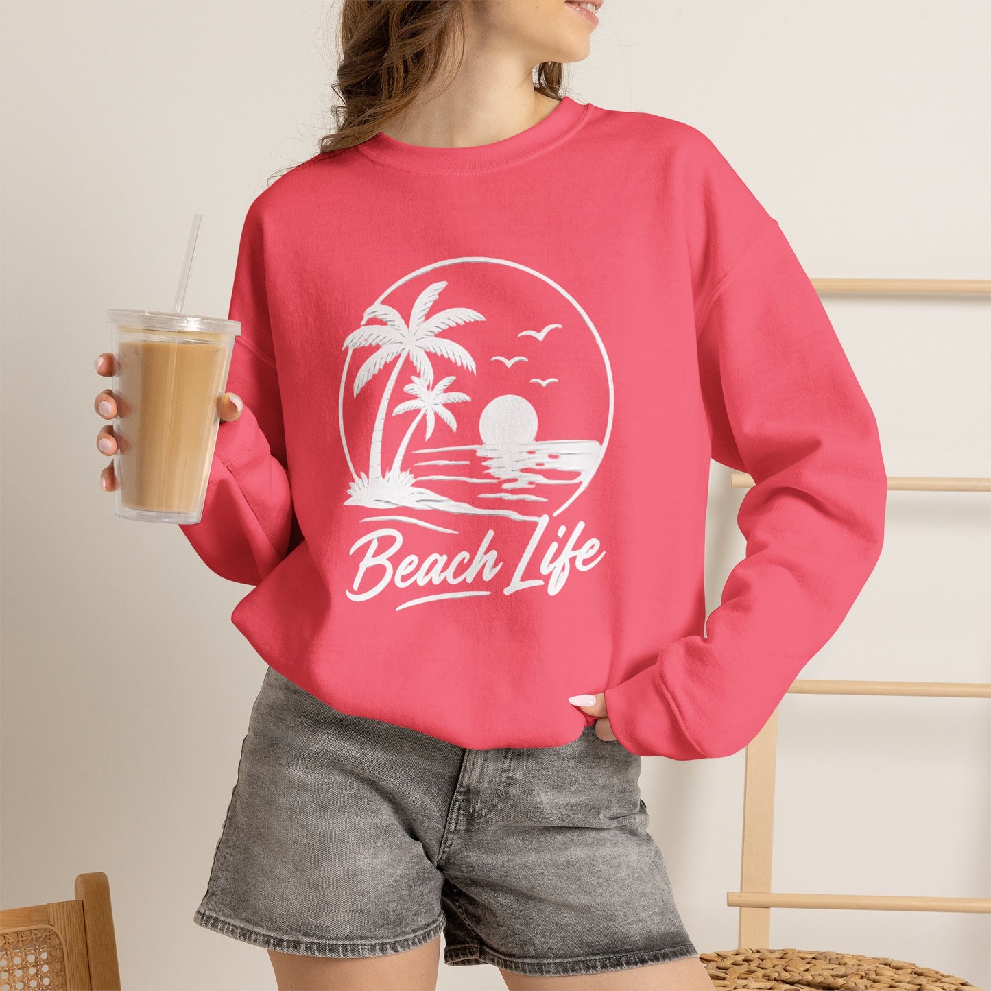 Beach Life Crewneck Sweatshirt