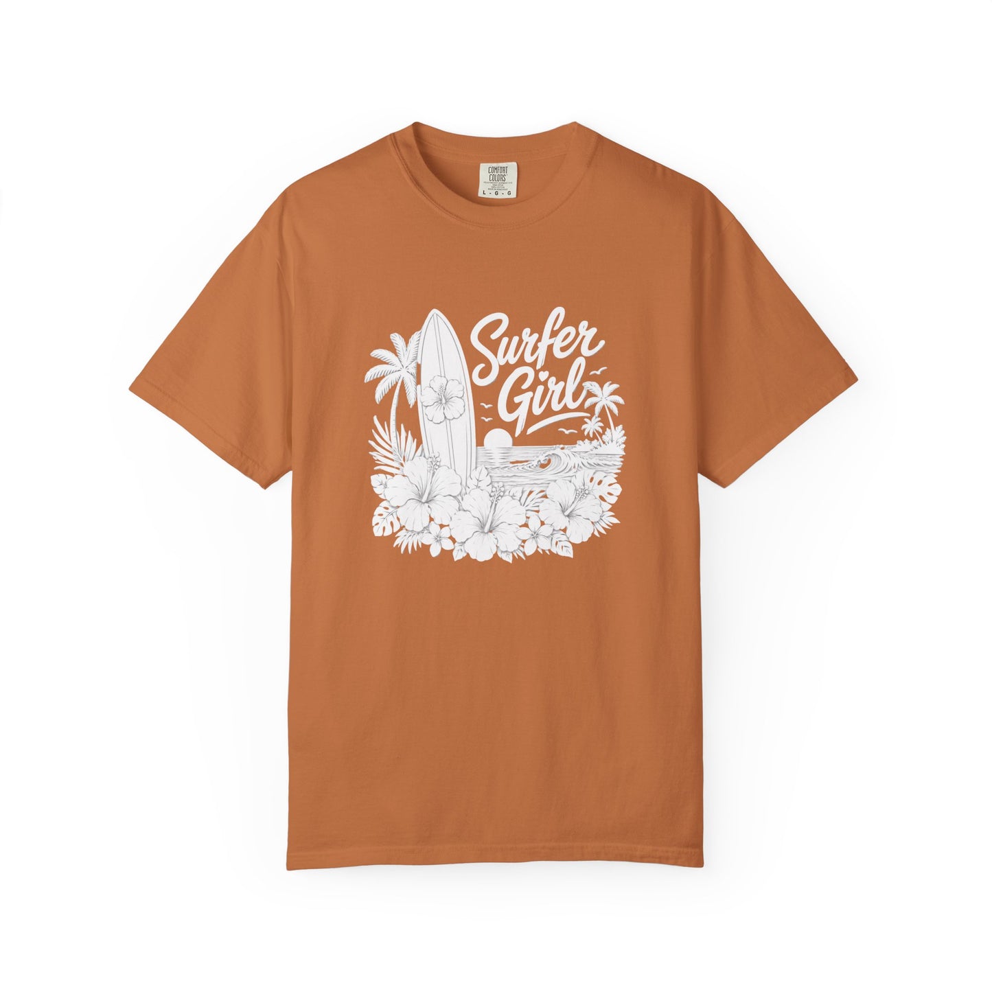Surfer Girl Graphic Tee — Vintage Beach Surf T‑Shirt