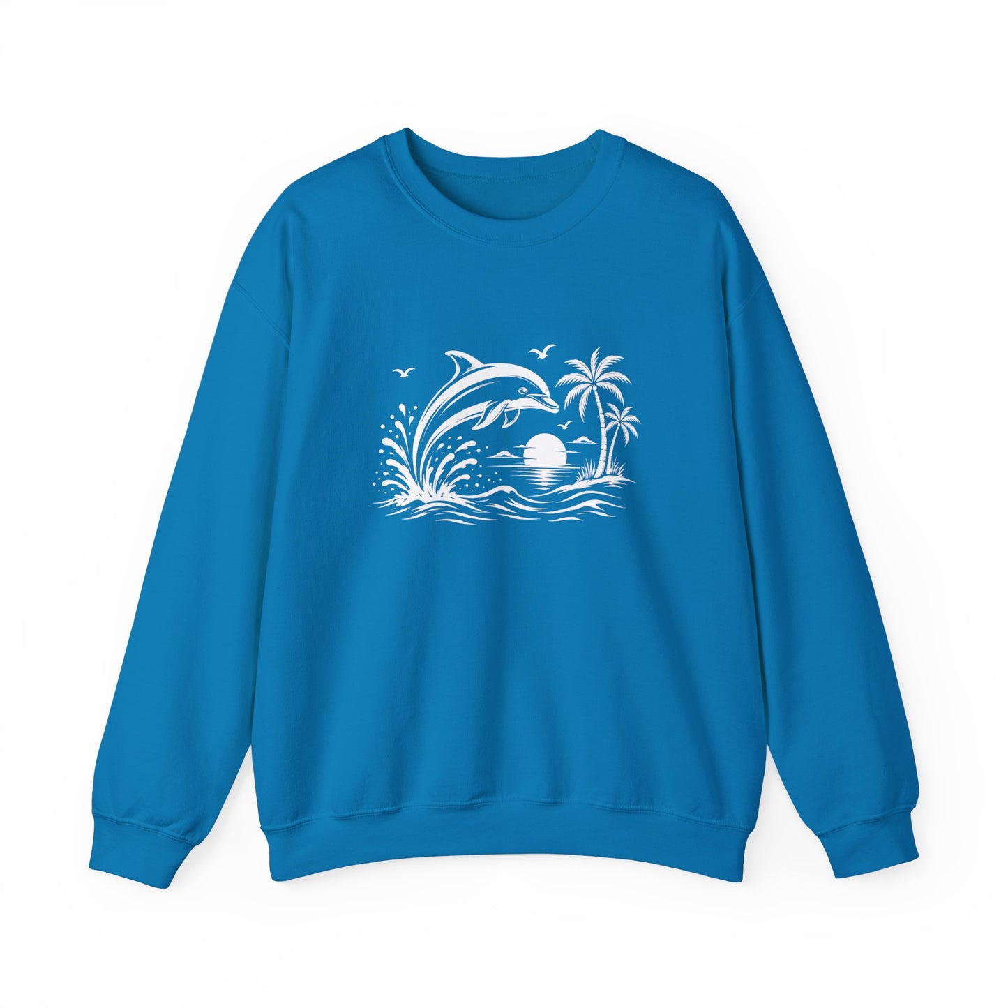 Dolphin Sunset Crewneck Sweatshirt