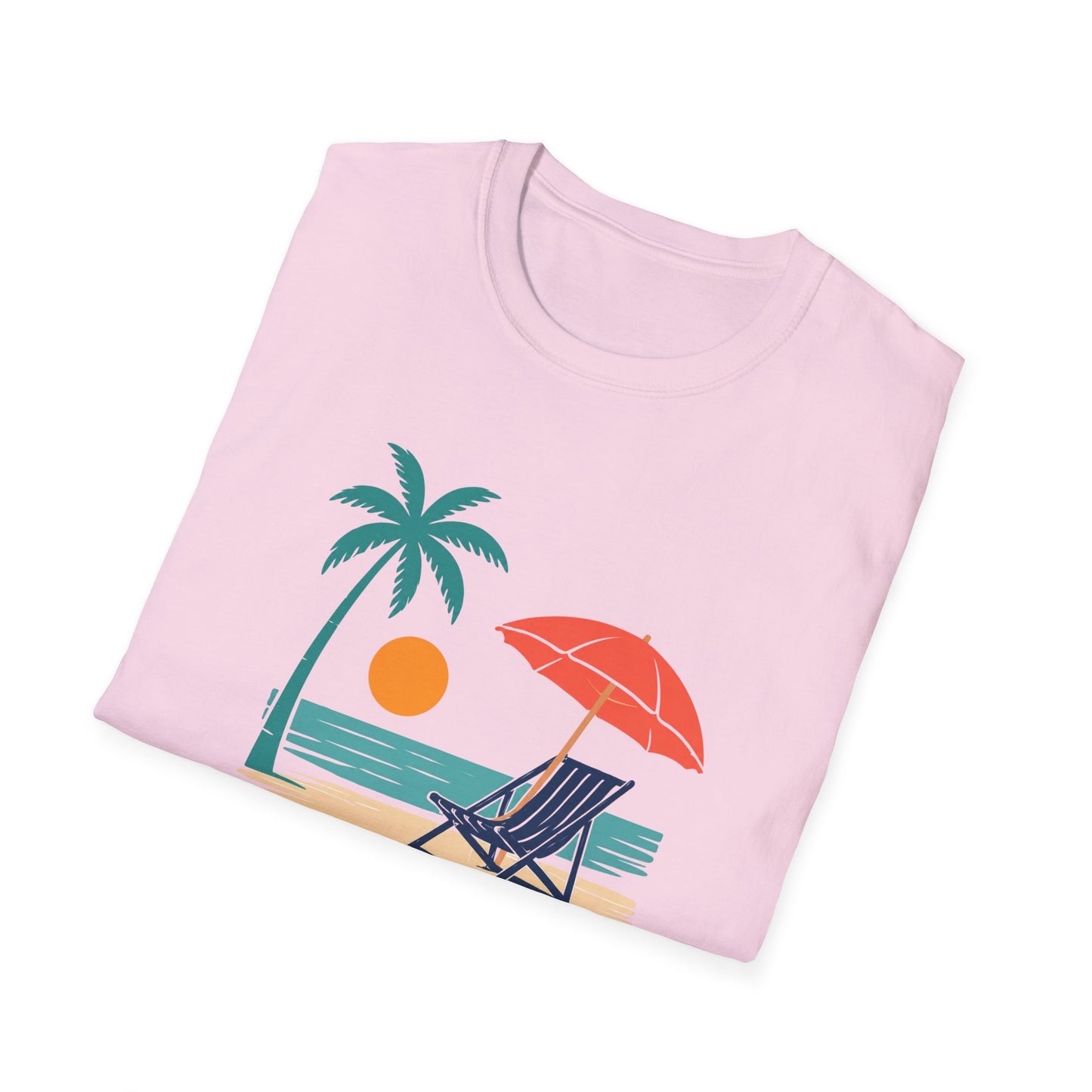 Tropical Vibes Beach Scene Tee (Relax & Unwind)