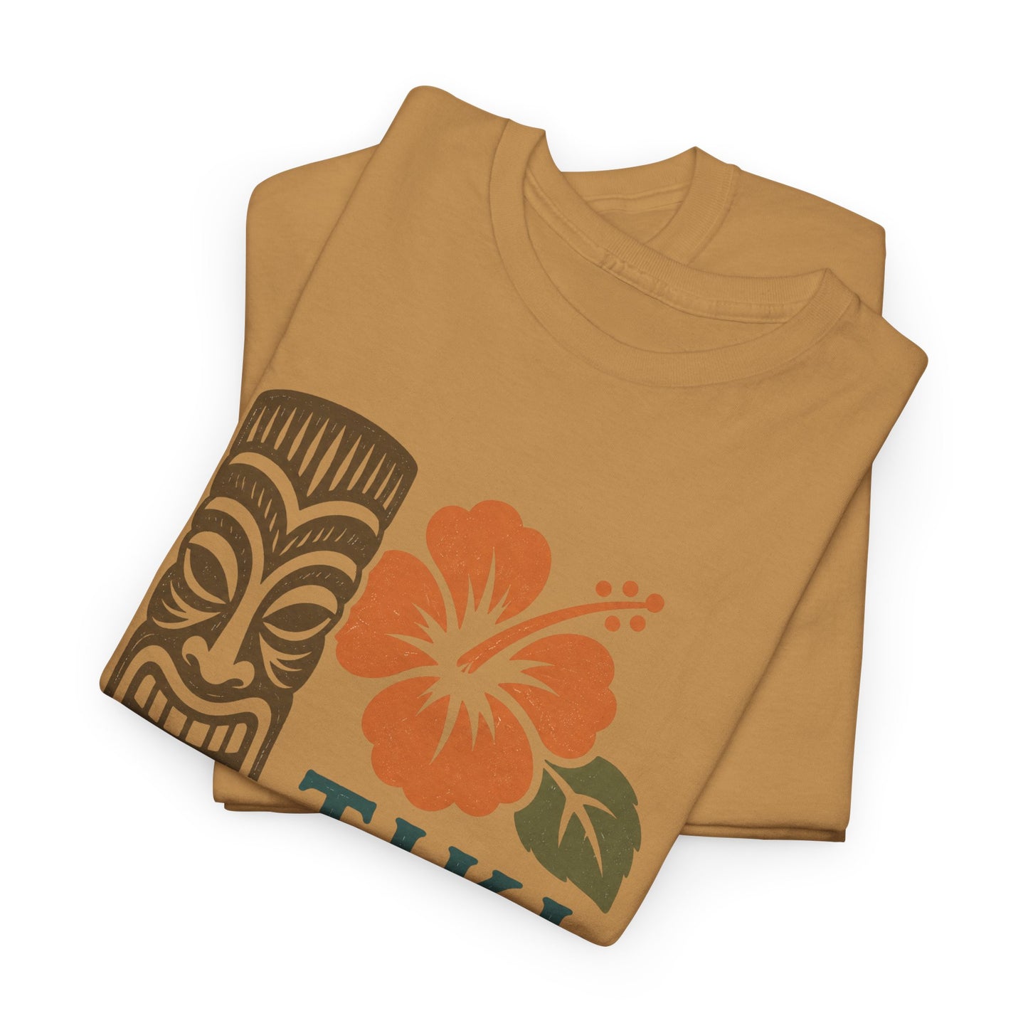 Tiki Vibes Floral Hibiscus Tee