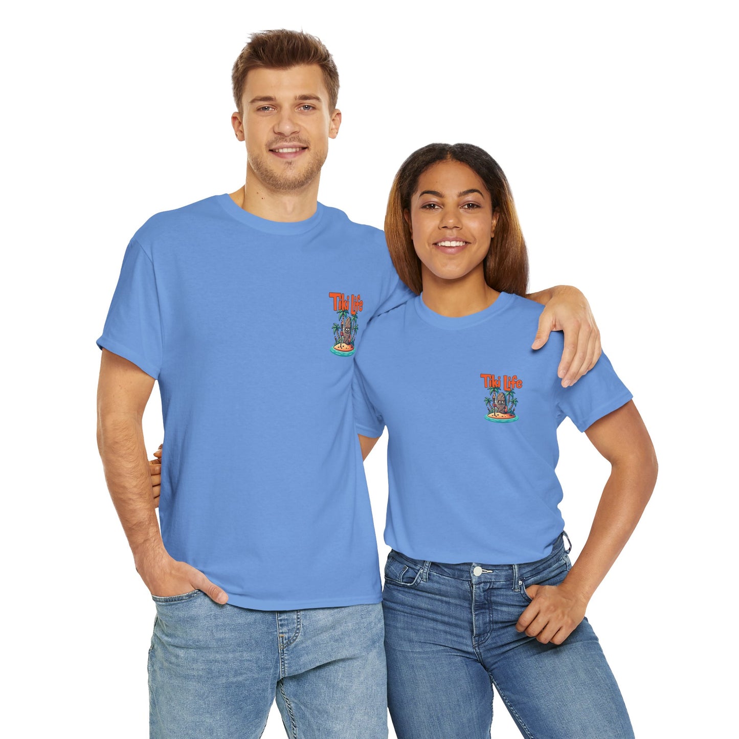 Tiki Life Island Tee - Unisex Heavy Cotton T-Shirt