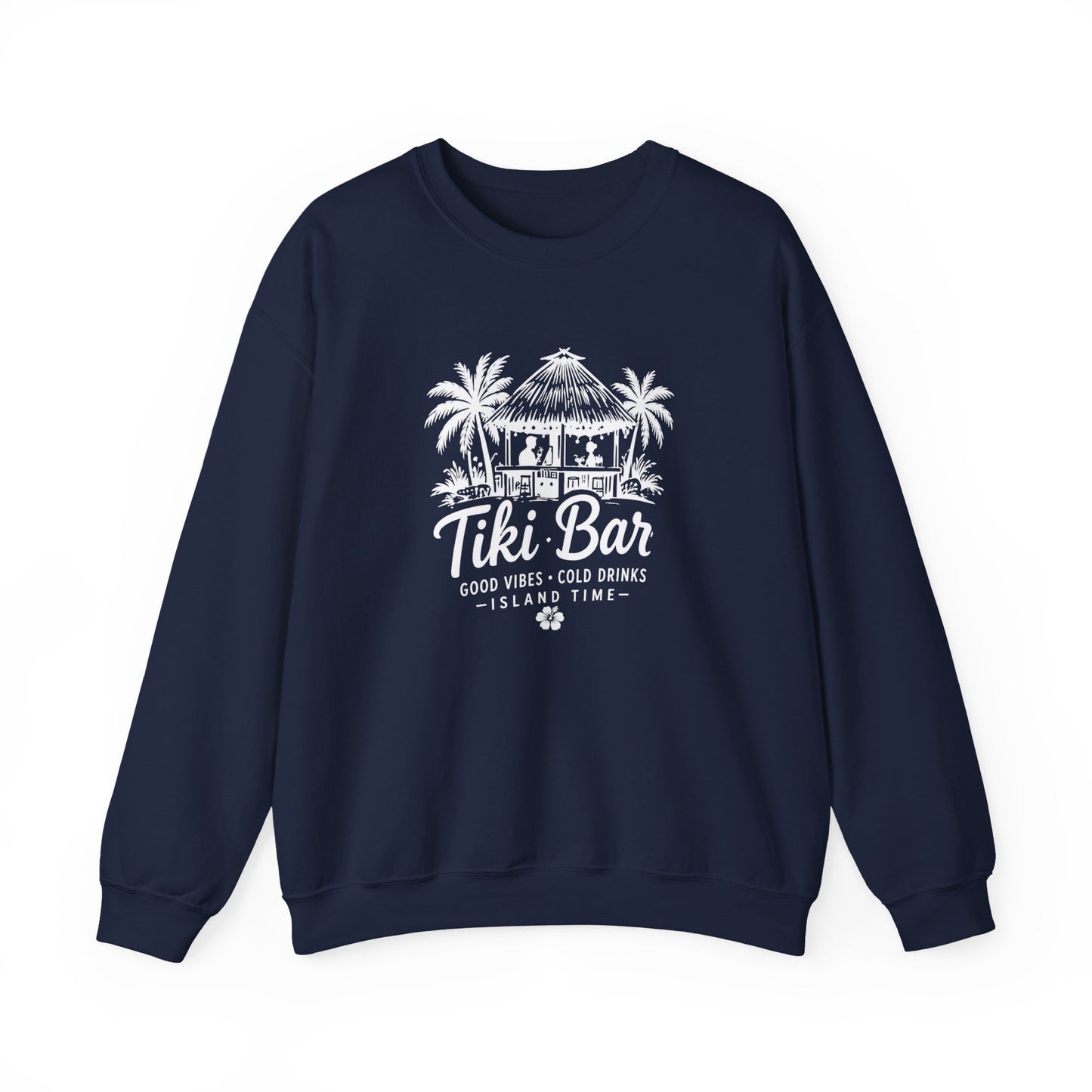 Tiki Bar Crewneck Sweatshirt – Island Vibes Graphic Pullover