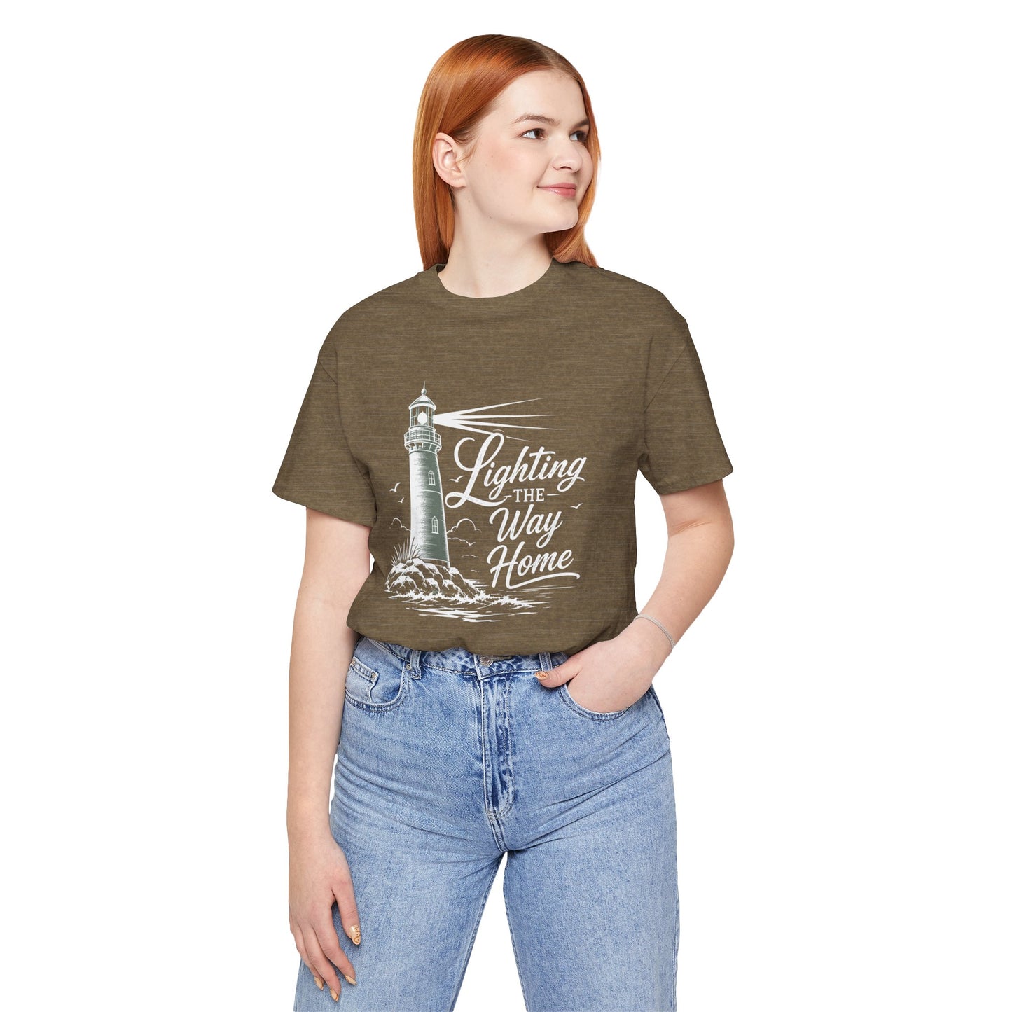 Lighthouse Coastal Tee — Vintage Nautical Lighthouse Graphic Shirt