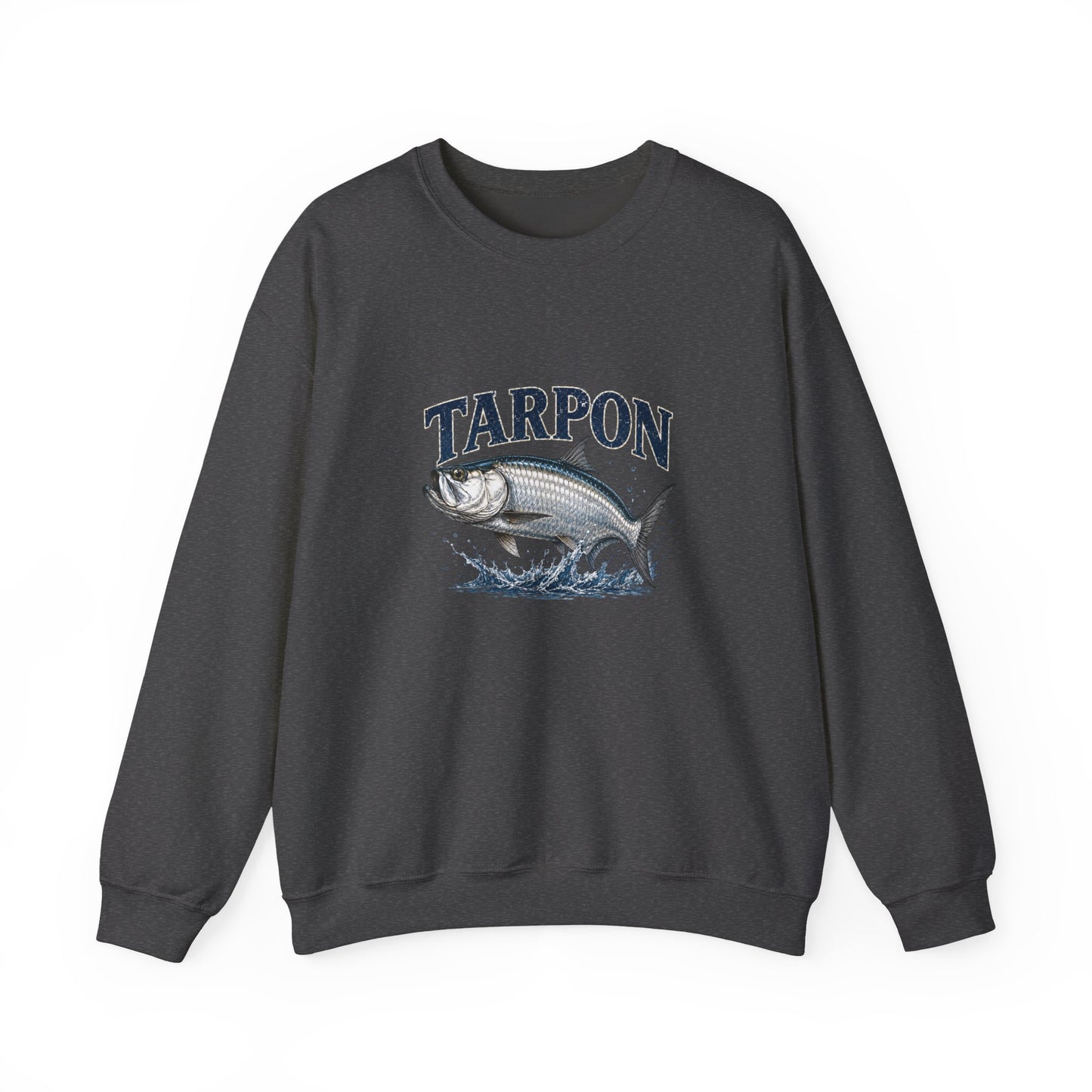 Tarpon Fishing Crewneck Sweatshirt — Vintage Tarpon Graphic Pullover