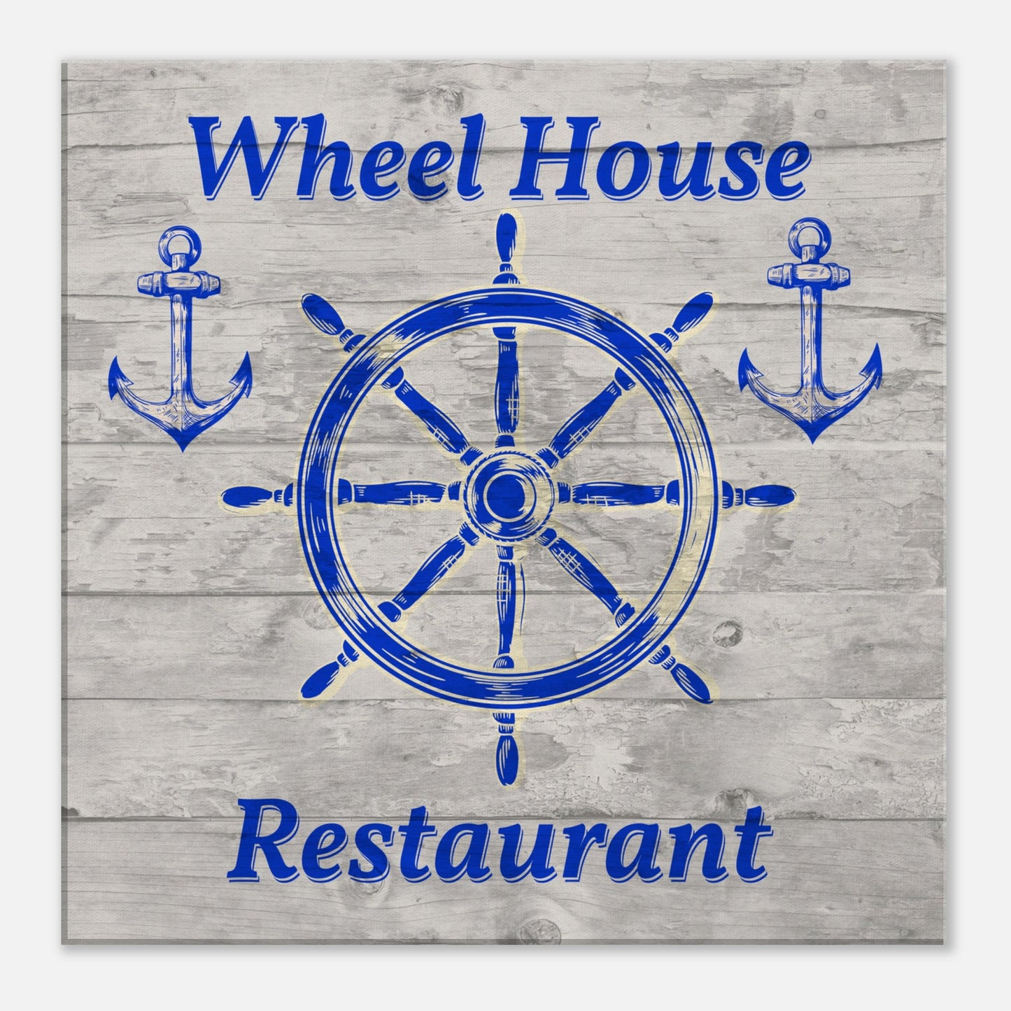 Wheelhouse Restaurant Canvas Wall Print by Caribbean Rays