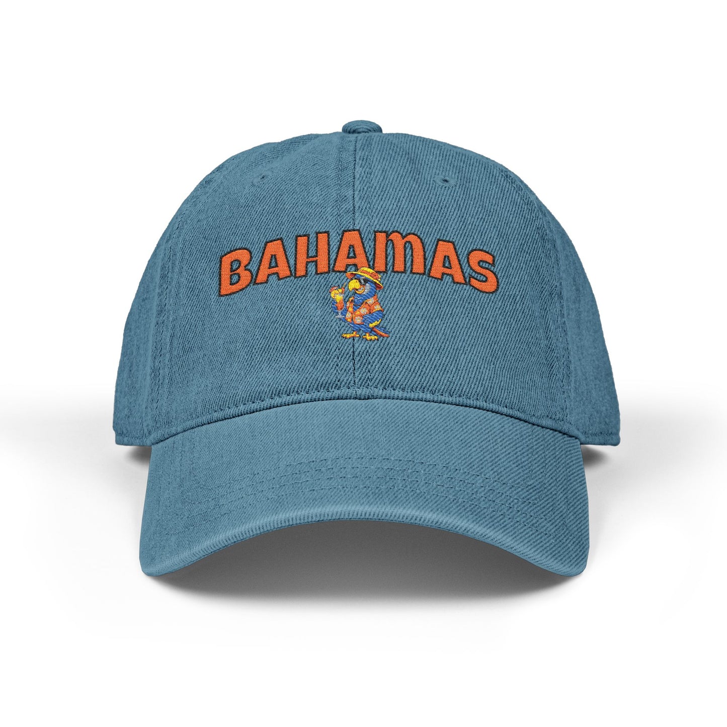 Blue cap with 'Bahamas' text and logo on a white background