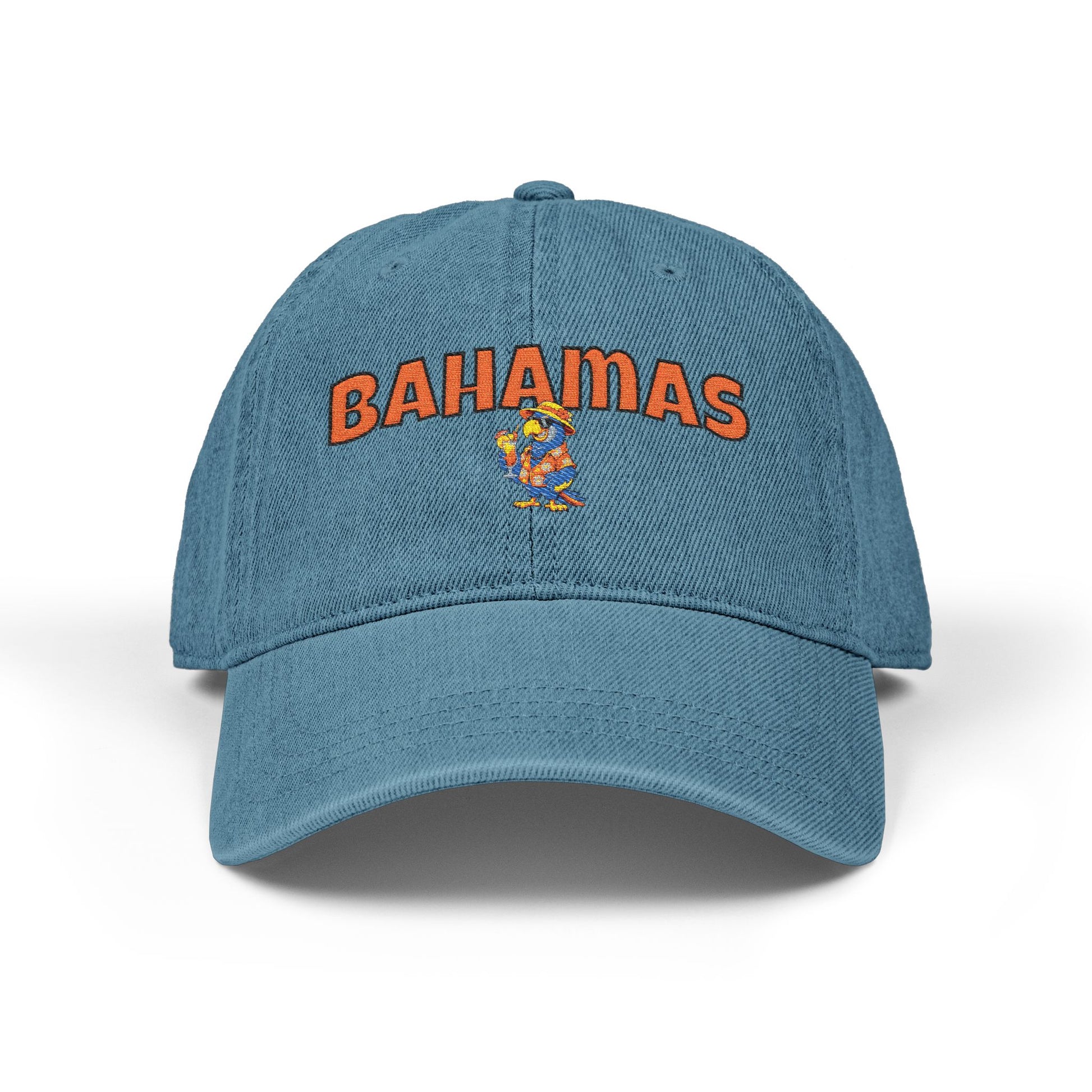 Blue cap with 'Bahamas' text and logo on a white background