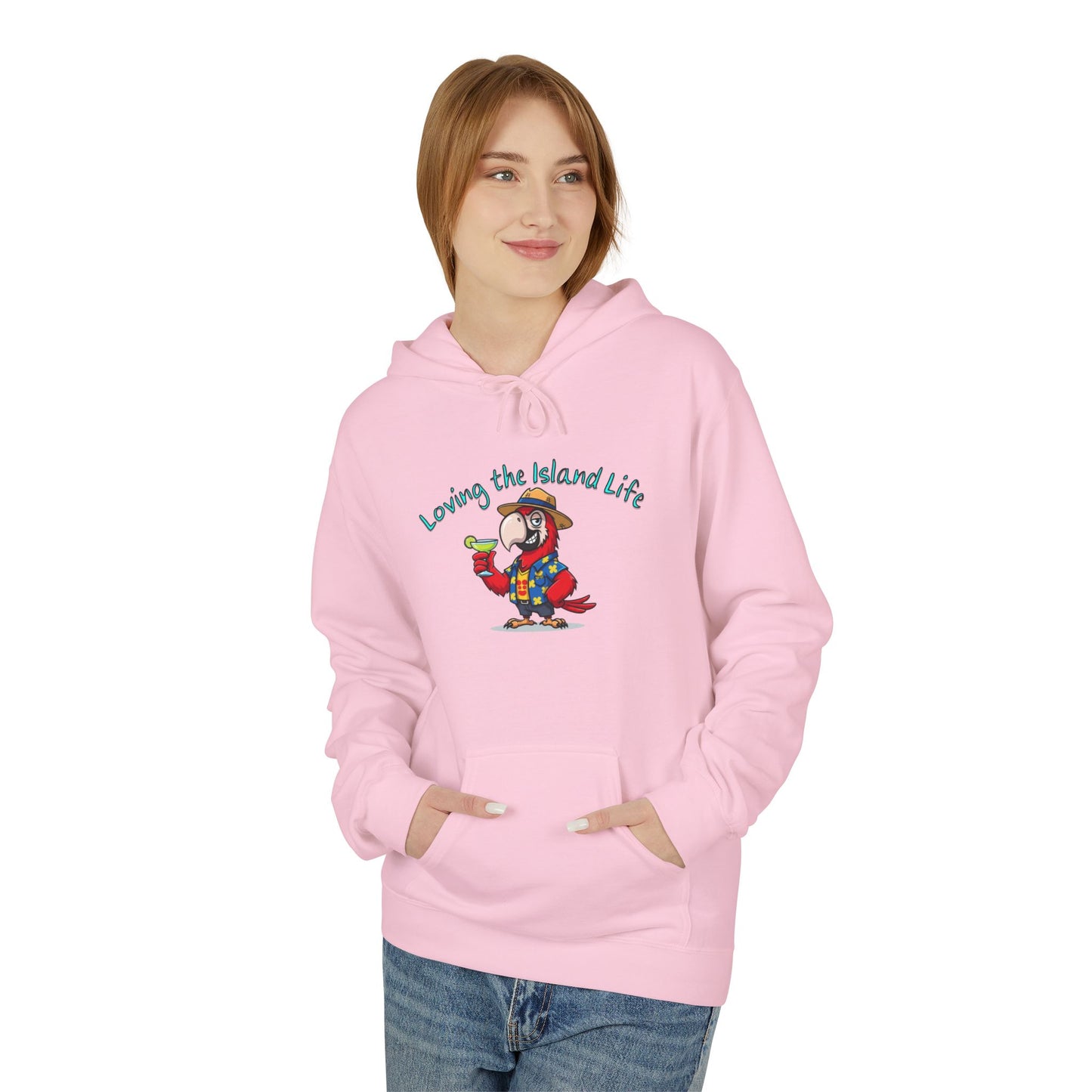 Loving the Island Life Hoodie — Tropical Beach Vacation Pullover