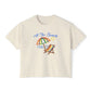 All The Beach Women's Boxy Tee – Beach Umbrella & Chair Summer Shirt by Caribbean Rays