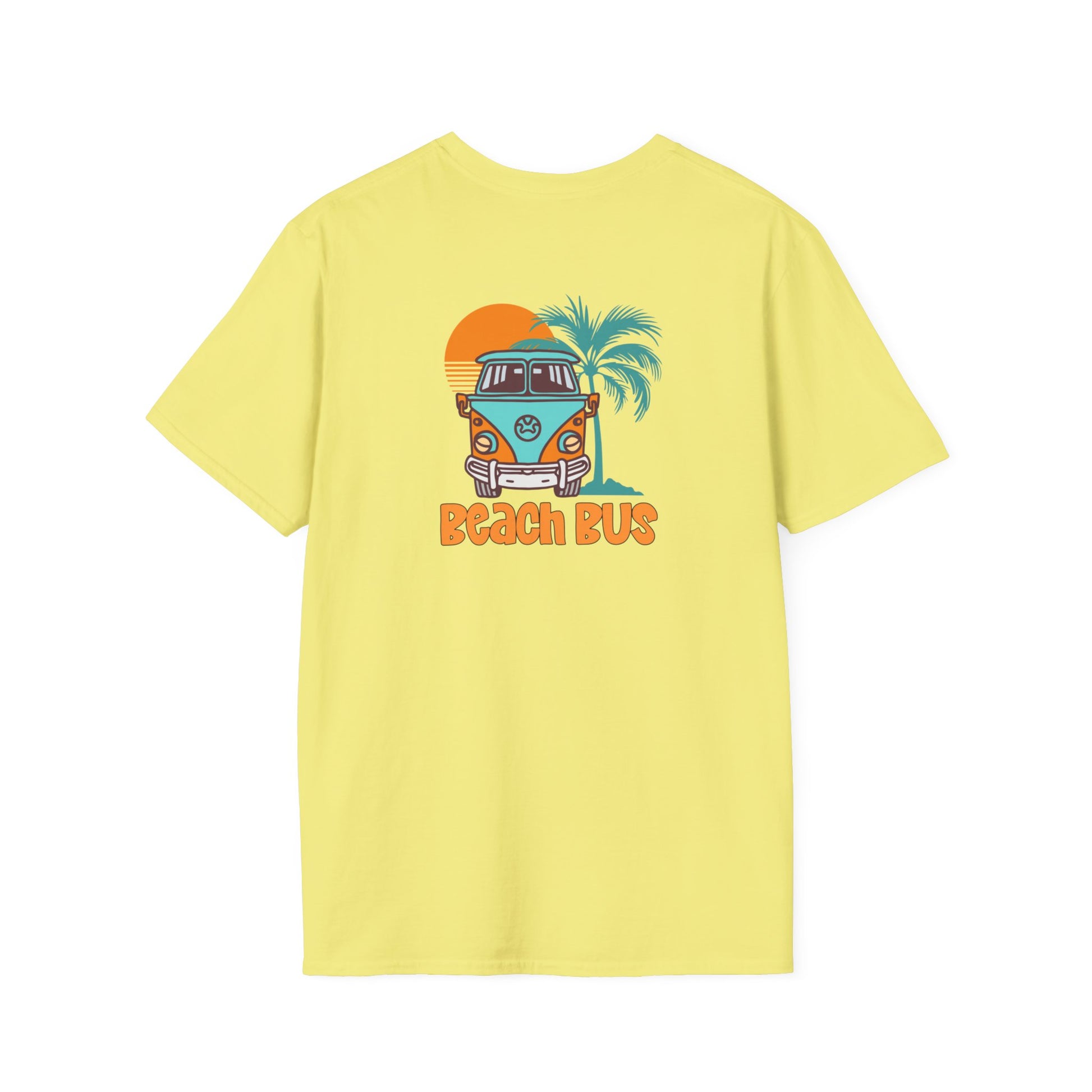 Beach Bus Unisex Softstyle T-Shirt at Caribbean Rays