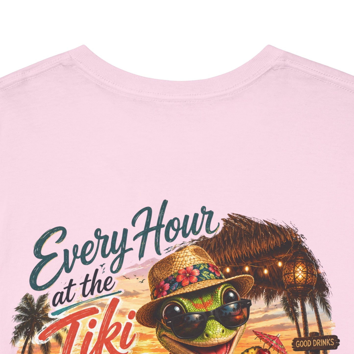 T-Shirt - "Every Hour at the Tiki Bar is Happy Hour" Vintage Tropical Tee