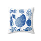 Blue Beach Spun Polyester Square Pillow 